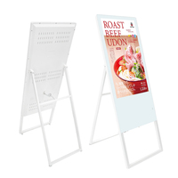 AWSTOUCH 43 inç LCD Elektronik Su Ekranlı Ayaklı Reklam Standı (Otel ve Alışveriş Merkezi Promosyon Reklamcılığı için)