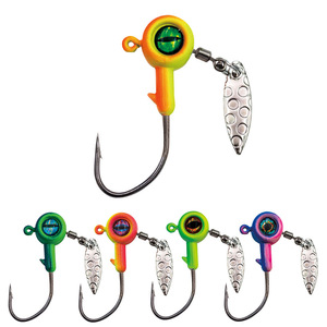 Hameçon de pêche à la ligne avec spinner rotatif et appât souple pour la pêche à la truite - Product Image 4