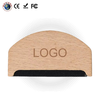 Brosse à laine portable en bois écologique pour pulls, avec logo personnalisé, OEM/ODM, vente en gros