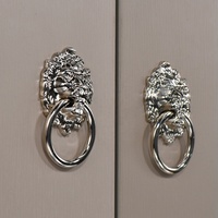 Nouvelle poignée de style chinois, luxe léger, tête de lion brossée antique, pour armoire, porte de placard, commode, cuisine, chambre, maison
