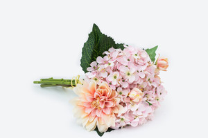 Nuevo diseño al por mayor 3D Dahlia plantas artificiales <span class=keywords><strong>de</strong></span> seda artificial flores para boda decoración del hogar - Product Image 5