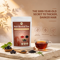 Thé aux herbes naturelles OEM/ODM pour la revitalisation des cheveux, boisson aux herbes mélangées de qualité supérieure pour nourrir le cuir chevelu et maintenir des cheveux sains