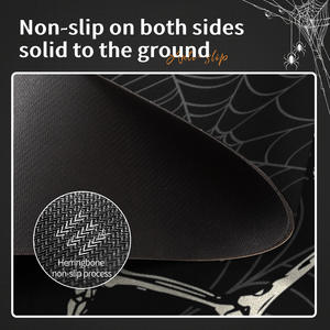 Alfombra decorativa de calavera de Halloween, rectangular, de tierra de diatomeas, para baño, fácil de limpiar - Product Image 5