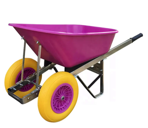 H WB3089 brouette à deux roues super colorée rose stratagème en gros pour l'alimentation des chevaux - Product Image 4