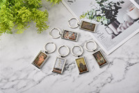 Porte-clés personnalisé Frida Van Gogh, porte-clés en métal, ouvre-bouteille, porte-clés peinture, porte-clés avec logo