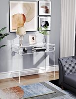Table d'appoint moderne en acrylique faite à la main pour ordinateur portable, bureau, salon, salle de sport, bureau à domicile, console ou entrée