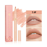 YOUNG VISION Vegan Mat Liquide Lip Liner Crayon Forme Éponge Gourde Tête Minérale Nude Couleur Étanche Brillant À Lèvres Rouge À Lèvres Stylo
