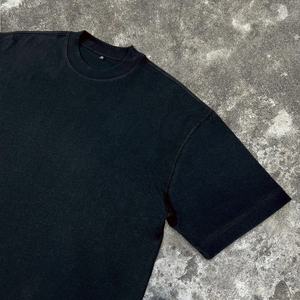 T-shirts courts amples en coton épais à col rond noirs pour hommes – Qualité supérieure – Idéaux pour l'été et le streetwear - Product Image 5