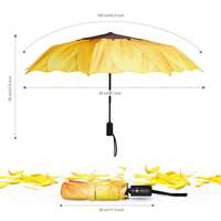 Parapluie avec Logo Parapluie de Golf Automatique de Luxe Trois Parapluie Pliant pour la Pluie Parapluie Cadeau Imperméable