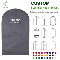 Sac de rangement pliable en non-tissé pour vêtements, avec poignées, personnalisable avec logo, pour costumes, robes et tenues de soirée, idéal pour le voyage - Vente en gros