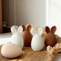 Vela Aromática Natural Hecha a Mano con Forma de Huevo de Conejito de Pascua para Decoración del Hogar en Fiestas de Pascua, Diwali y Celebraciones del Día del Padre