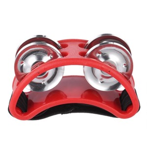 Produits tendance : Mini <span class=keywords><strong>tambourin</strong></span> à <span class=keywords><strong>pied</strong></span> avec clochettes, 2 paires, sangle élastique durable - Product Image 4