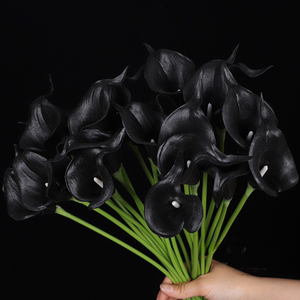 Flores Artificiales de <span class=keywords><strong>Lirio</strong></span> de Cala de PU Premium - Flores Artificiales Realistas para Decoración de Bodas/Hogar/Oficina - Product Image 3