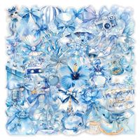 300 designs, 50 pièces/ensemble, autocollants personnalisés imperméables pour enfants, collection de stickers décoratifs avec fleurs, papillons, Pikachu, hamburgers, hot-dogs