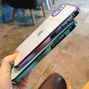 เคสโทรศัพท์ซิลิโคนใสแบบนิ่ม สำหรับ <span class=keywords><strong>iPhone</strong></span> 11 12 mini Pro Max <span class=keywords><strong>XS</strong></span> X XR Max 7 8 Plus SE 2020 เคสเคลือบไฟฟ้า - Product Image 2