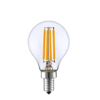 Ampoule LED à filament antique Edison, équivalent à une ampoule incandescente de 40W, 4W G45 E27, transparente, FMT-G45