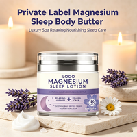 Crème de Nuit Apaisante au Magnésium Naturel Marque Blanche – Lotion Corporelle Relaxante et Richement Enrichie en Minéraux pour un Sommeil Réparateur