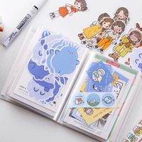 Album photo transparent mat en PP de 6 pouces fabriqué en Chine pour les étudiants, pour collectionner des cartes postales et des autocollants de célébrités, livre souvenir