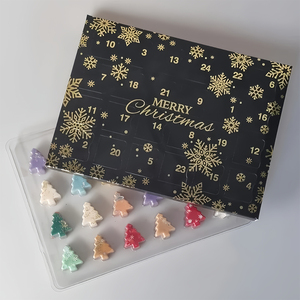 Boîte de calendrier de l'avent de Noël à remplir soi-même, personnalisée, vide, 24 jours de compte à rebours, emballage provenant directement du fabricant - Product Image 3