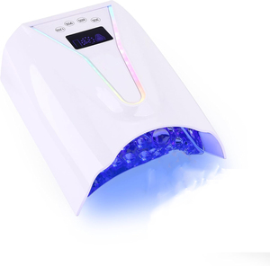 เครื่องอบเล็บยูวีกำลังสูง 128 วัตต์ ไร้สาย รุ่นโปร อบแห้งเร็ว พร้อมกล่องแบบกำหนดเองได้ - Product Image 3