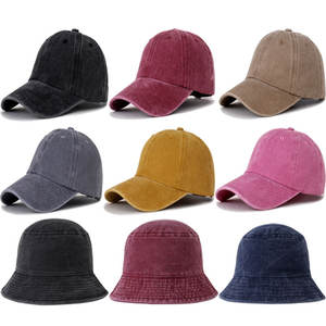 Washed Plain <b>Vintage</b> Baseball <b>Cap</b> Cotton Adjustable Twill Bulk Low Profile Classic Dad Hat for Men Women - Product Image 2