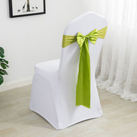 Ruban de chaise élégant pour mariage, sans nœud, élastique, pour décoration de dossier de chaise, idéal pour hôtels et restaurants