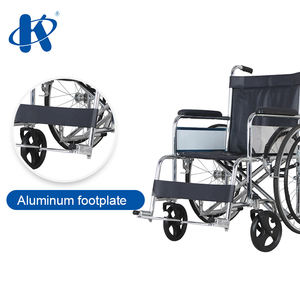 Kaiyang-silla de ruedas estándar de alta resistencia KY874 para adultos, doble barra cruzada, de acero cromado, básica, estándar, manual - Product Image 3
