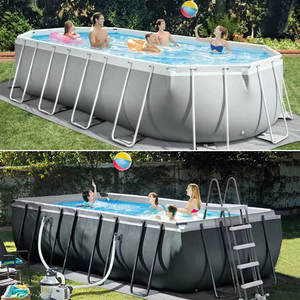 <span class=keywords><strong>Piscine</strong></span> hors sol durable Waimar <span class=keywords><strong>Piscine</strong></span> ronde rectangulaire à cadre métallique - Product Image 2