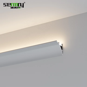 Trung Quốc nhà sản xuất của kích thước mỏng dẫn dải ánh sáng hợp kim nhôm hồ sơ trần nhôm ép đùn kênh với bộ khuếch tán - Product Image 4