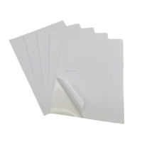 Autocollant d'étiquette auto-adhésif A4 papier synthétique étanche à laser/jet d'encre pour autocollant imprimé carré personnalisé Promotions épicerie