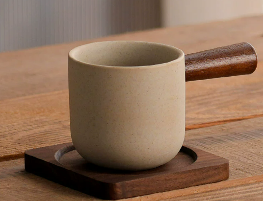 stile manico marrone + sottobicchiere-150 ml