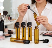 1ml 2ml 3ml Botol Kaca Transparan Mini untuk Sampel Parfum, Botol Tester Parfum Kecil