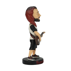 Personalizzato in resina artigianato figurina statuetta stile artificiale <span class=keywords><strong>chitarrista</strong></span> musicista per scrivania e decorazione auto - Product Image 4