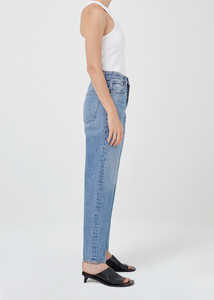 Custom Low MOQ anni '90 <span class=keywords><strong>Jeans</strong></span> larghi larghi a vita media pantaloni <span class=keywords><strong>donna</strong></span> <span class=keywords><strong>Jeans</strong></span> Casual <span class=keywords><strong>Jeans</strong></span> mamma - Product Image 4