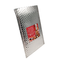 Enveloppes à bulles holographiques métalliques personnalisées avec logo imprimé, auto-adhésives et rembourrées pour l'expédition de bijoux et de maquillage