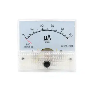Pointer DC micro ammeter DC 0- 50uA100uA 200uA 300uA 500uA Analog Panel Current Meter Ammeter Gauge Amperemeter 85C1