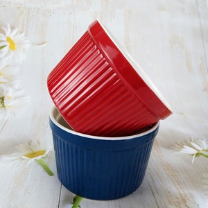 Bol à Dessert rond en céramique, pour Muffin français, art <span class=keywords><strong>de</strong></span> cuisson, Ramekin, vente en gros - Product Image 2