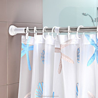 Rideau de douche rotatif, anti-rouille, de style moderne, amovible, rétractable et réglable, de haute qualité, robuste et écologique 2025