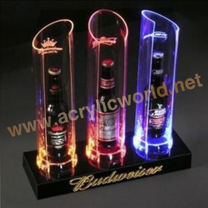 Exhibidor de Bebidas Acrílico Iluminado Moderno, Soporte para Botellas LED de Alta Gama - Product Image 2
