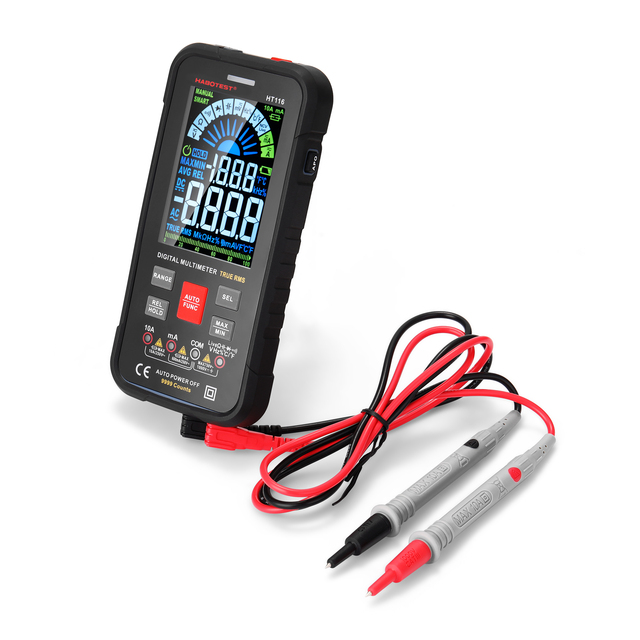 Digital Multimeter True RMS Smart Handheld Portable AC/DC Voltage/Current/Resistance/Capacitance Multi Tester Car Meter 750V