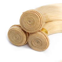 Extensions de Cheveux Naturels Vierges du Cambodge, Lisses, Pré-Colorées Yeswigs 613 Blond 1b-27 30, Cuticules Alignées