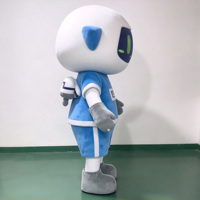 Costume de mascotte robot personnalisé pour adulte, costume de personnage de dessin animé en peluche pour la promotion d'événements, la publicité de marque