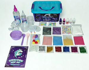 Kit de slime DIY <span class=keywords><strong>Licorne</strong></span> tout-en-un, non toxique, doux, non collant, boue cristalline, colle à bulles, jouet anti-stress, cadeau - Product Image 2