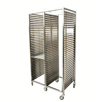 Chariot de refroidissement industriel semi-professionnel en acier inoxydable SUS 304/SUS 316 à 30-32 niveaux pour gâteaux et pains, chariot de four de boulangerie sur mesure