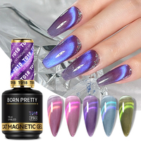 BORN PRETTY PRO 15ml Vernis gel pour les yeux de chat en cristal à double lumière sans hema Vernis à tremper les yeux de chat en gel pailleté de marque privée