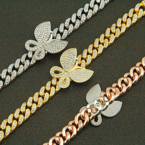 Pulsera de Cadena Cubana, Diseño Tridimensional, Elegante, Joyería Tanjing - Product Image 3