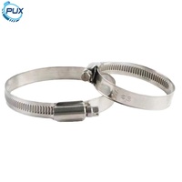 Pince à vis sans fin en acier inoxydable de type Allemagne Bande non perforée réglable DIN Standard Collier de serrage pour tuyau industriel à usage intensif