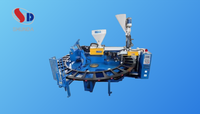Machine de moulage par injection hydraulique horizontale automatique avec moteur PLC et pompe pour semelles de sandales et chaussons en PVC camouflage, et soufflage d'air pour chaussures