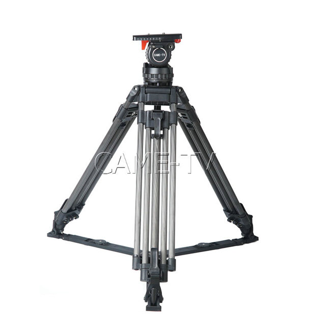 CAME-18T PRO Carbon Fiber Fluid Head Tripod for URSA FS7 Etc. Camera Video Tripod