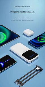 Batería Externa Portátil al por Mayor de 10000 mAh con Pantalla Digital LED y 3 Cables para iPhone y Samsung - Product Image 3